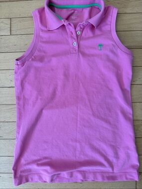 Lily Pulitzer small sleeveless polo pink